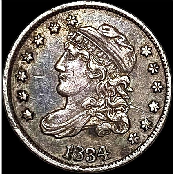 1834 Capped Bust Half Dime NEARLY  UNCIRCULATED