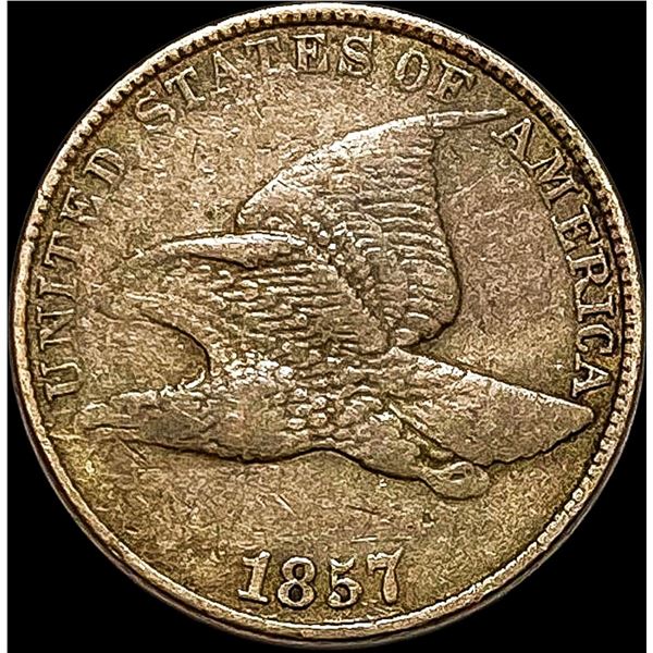 1857 Flying Eagle Cent NEARLY UNCIRCULATED