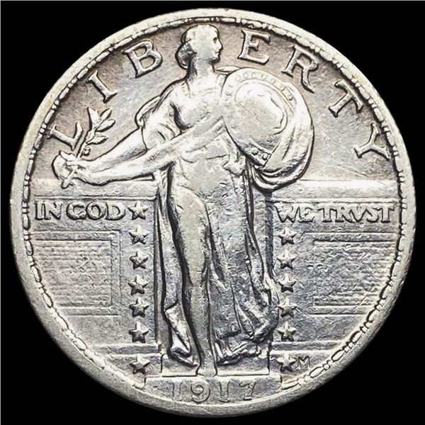 1917 T2 Standing Liberty Quarter CLOSELY UNCIRCULATED