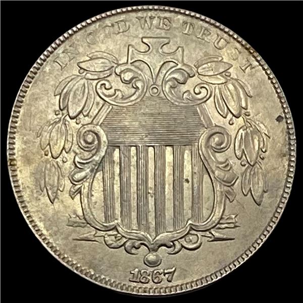 1867 Shield Nickel CHOICE AU