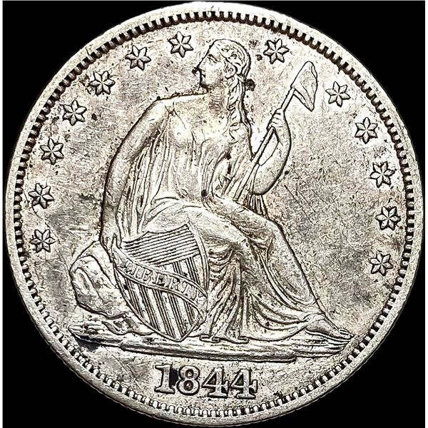 1844 Seated Liberty Half Dollar CLOSELY  UNCIRCULATED