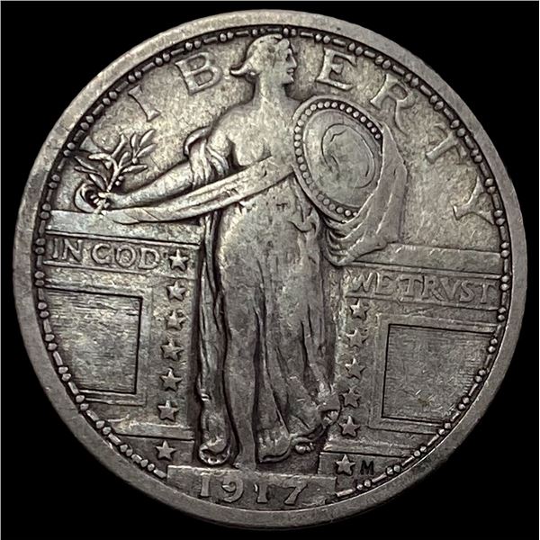 1917 Type 1 Standing Liberty Quarter LIGHTLY  CIRCULATED