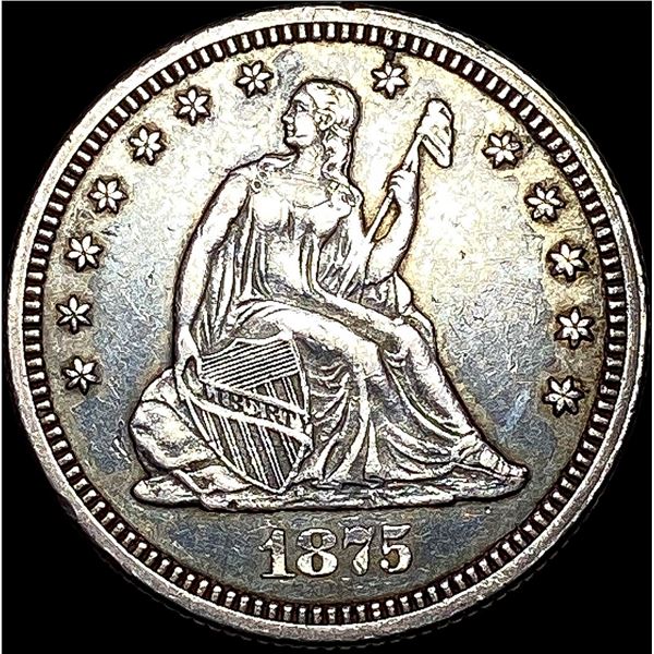 1875 Seated Liberty Quarter NICELY CIRCULATED