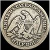 Image 2 : 1865-S Seated Liberty Half Dollar NICELY  CIRCULATED
