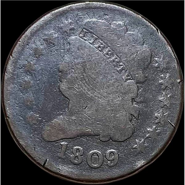 1809 Classic Head Half Cent NICELY CIRCULATED