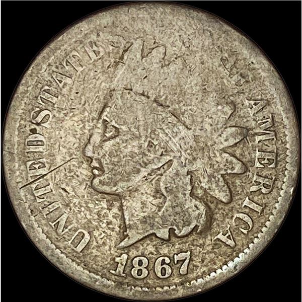 1867 Indian Head Cent NICELY CIRCULATED