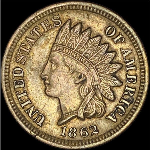 1862 Indian Head Cent CHOICE AU