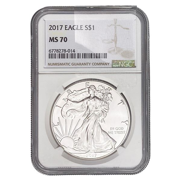 2017 Silver Eagle NGC MS70