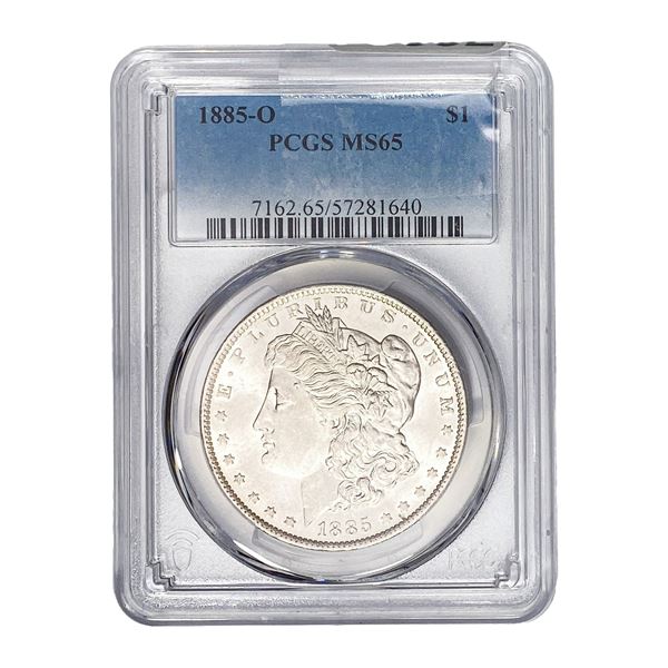 1885-O Morgan Silver Dollar PCGS MS65