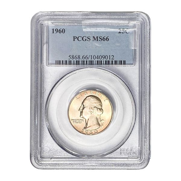1960 Washington Silver Quarter PCGS MS66