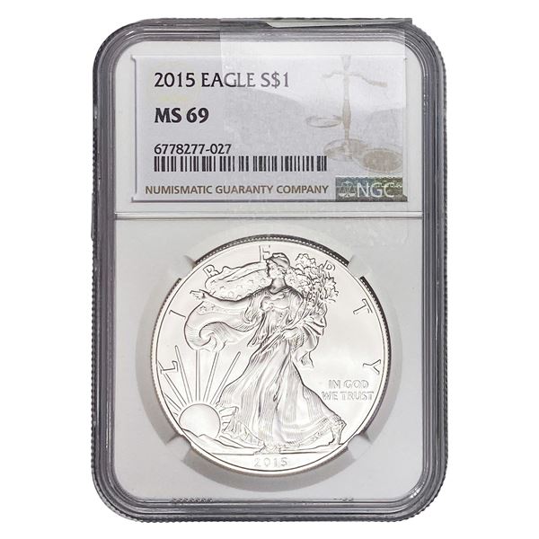 2015 Silver Eagle NGC MS69