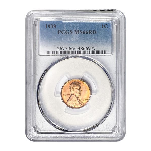1939 Wheat Cent PCGS MS66 RD