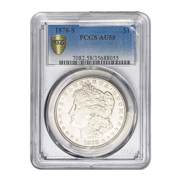 1878-S Morgan Silver Dollar PCGS AU58