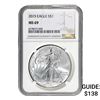 2015 Silver Eagle NGC MS69