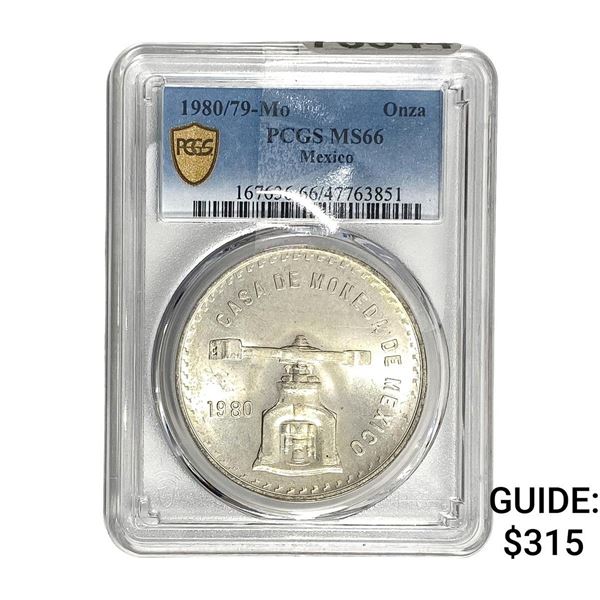 1980/79-MO Silver Mexico 1 Onza PCGS MS66