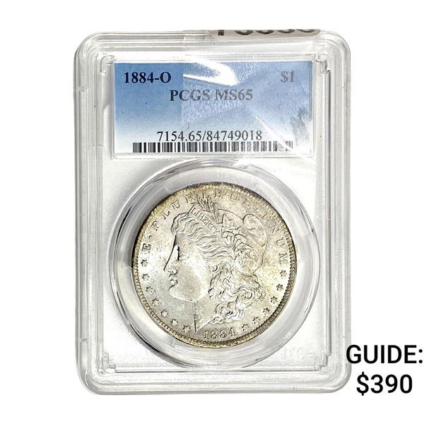 1884-O Morgan Silver Dollar PCGS MS65