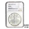 2002 Silver Eagle NGC MS66