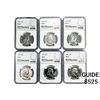 [6 Coins] 1963 Franklin Half Dollar NGC PF67