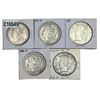 [5 Coins] 1878-1925 Various Silver Dollars