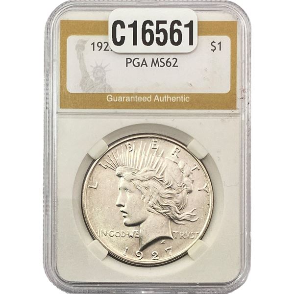 1927-D Silver Peace Dollar PGA MS62