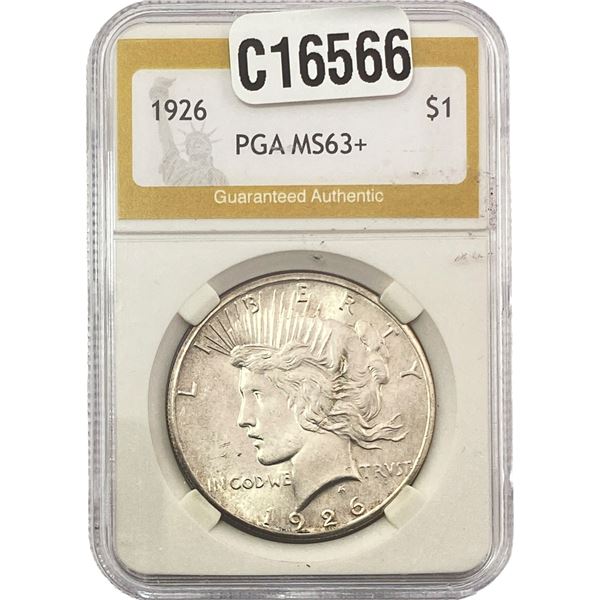 1926 Silver Peace Dollar PGA MS63+