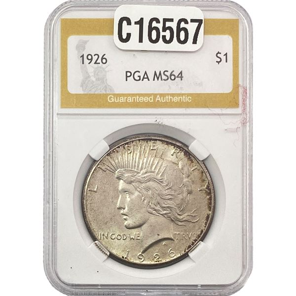 1926 Silver Peace Dollar PGA MS64