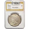 Image 1 : 1926 Silver Peace Dollar PGA MS64