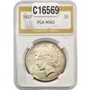 Image 1 : 1927 Silver Peace Dollar PGA MS62
