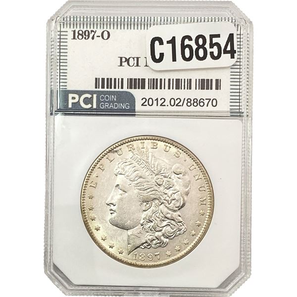 1897-O Morgan Silver Dollar PCI MS62