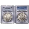 Image 1 : [2 Coins] 1882-1886 Morgan Silver Dollar PCGS MS64