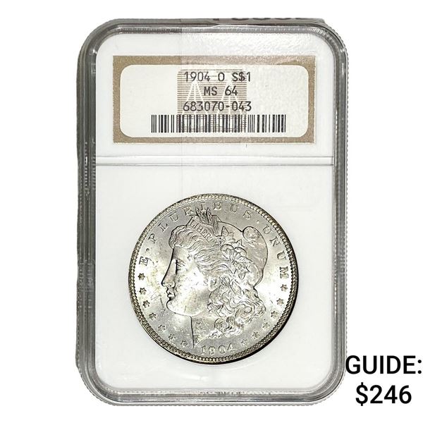 1904-O Morgan Silver Dollar NGC MS64