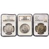 Image 1 : [3 Coins] 1884-1921 Morgan Silver Dollar NGC MS62-64