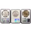 Image 2 : [3 Coins] 1884-1921 Morgan Silver Dollar NGC MS62-64