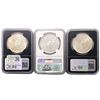 Image 2 : [3 Coins] 1881-1896 Morgan Silver Dollar NGC MS63