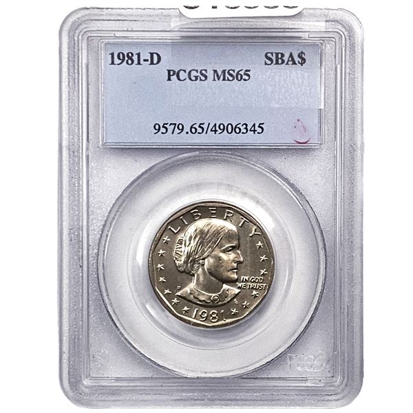 1981 Susan B. Anthony Dollar PCGS MS65