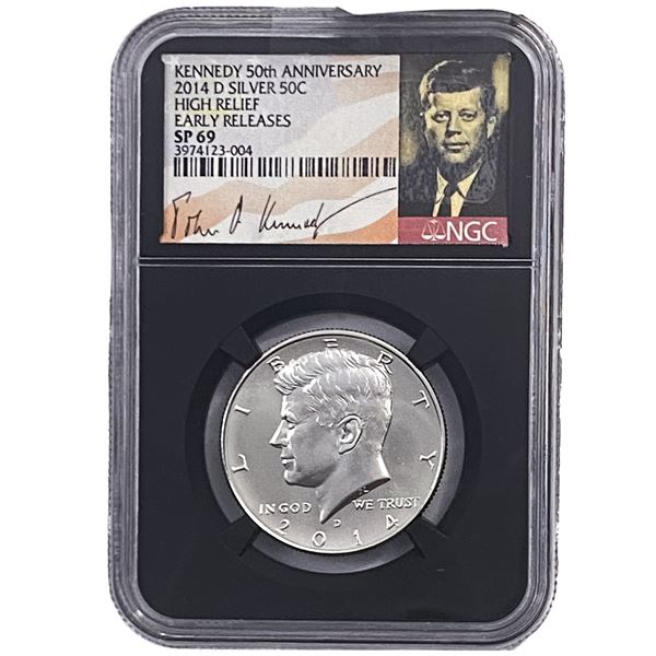 2014-D Kennedy Half Dollar NGC SP69 HR 50th Anniv.