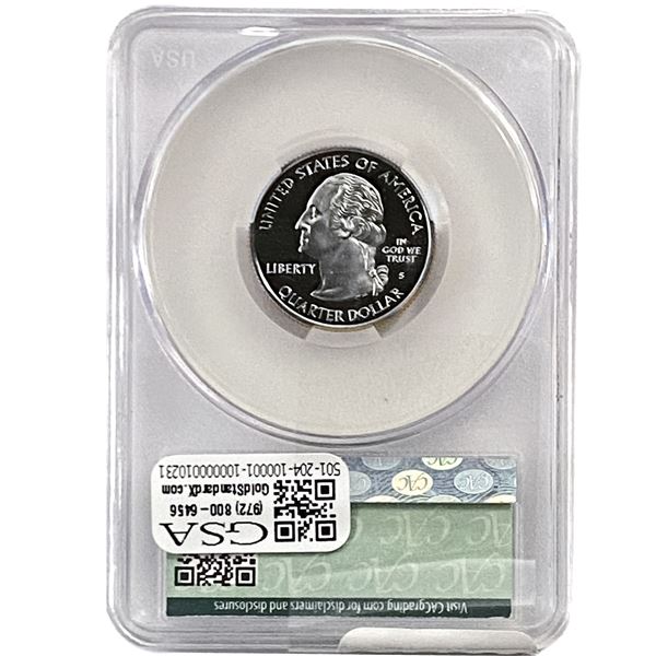 2001-S Rhode Island Silver Quarter CAC PR70 DCAM