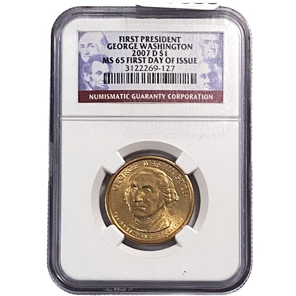 2007-D George Washington Dollar NGC MS65