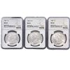 [3 Coins]1887-1902 Morgan Silver Dollar NGC MS62-64