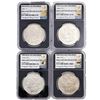Image 1 : [4 Coins] 1880-1904 Morgan Silver Dollar NGC BU