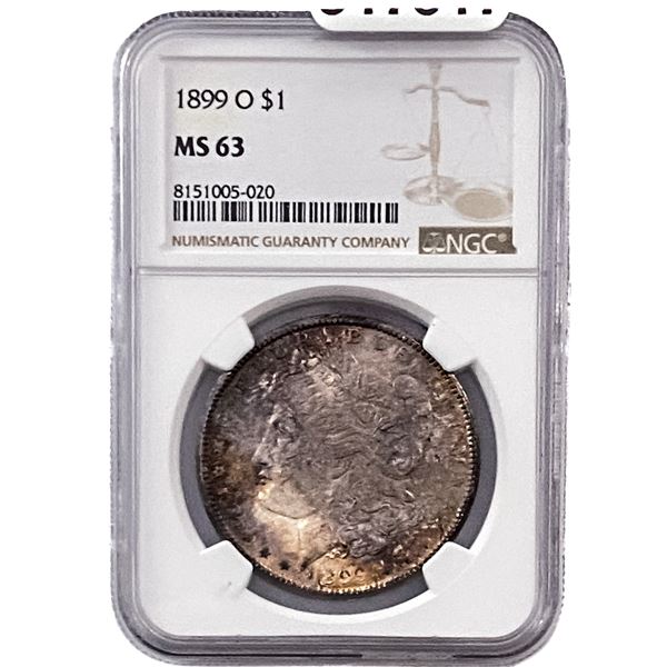 1889-O Morgan Silver Dollar NGC MS63