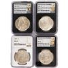 Image 1 : [4 Coins] 1881-1904 Morgan Silver Dollar NGC BU/MS