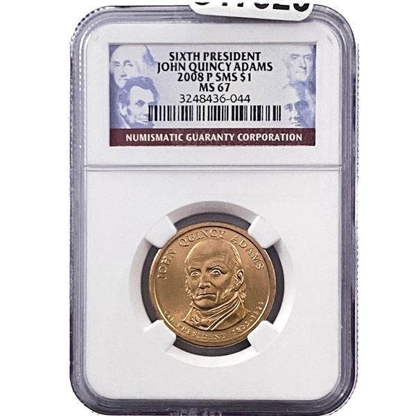 2008-P John Quincy Adams Dollar NGC MS67