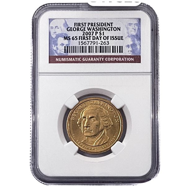 2007-P George Washington Dollar NGC MS65