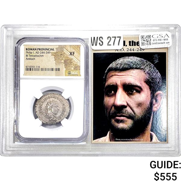 Roman Philip I, AD 244-249 BI Tetradrachm