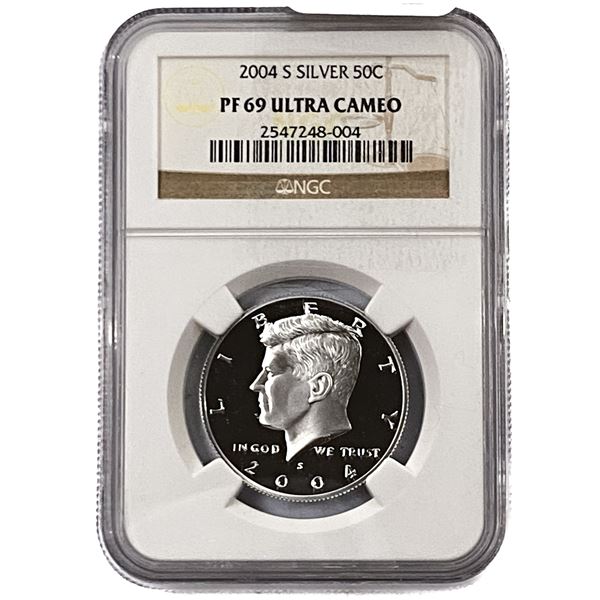 2004-S Kennedy Half Dollar NGC 69Ultra Cameo