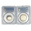 Image 2 : [5 Coins]1918-1945 Washigton Quarter&Com. Half Lot PCGS GenuineUNC