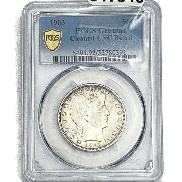 1903 Barber Half Dollar PCGS GenuineUNC