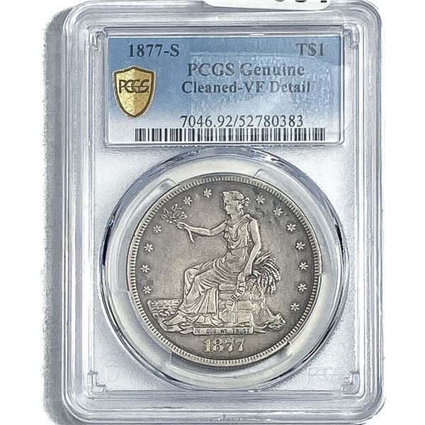 1877-S Silver Trade Dollar PCGS Genuine