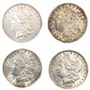 Image 1 : [4 Coins] 1884-1902 Morgan Silver Dollar